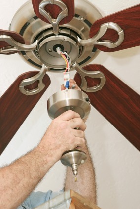 Ceiling fan install in Darbydale, OH by PTI Electric, Plumbing, & HVAC.